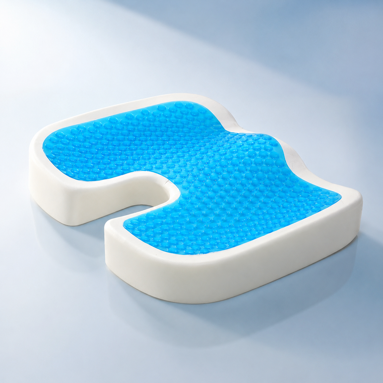 Sevaros ArcticComfort™ Cooling Gel Seat Cushion – Ergonomic Memory Foam Cushion with Cooling Gel for Office, Car & Home