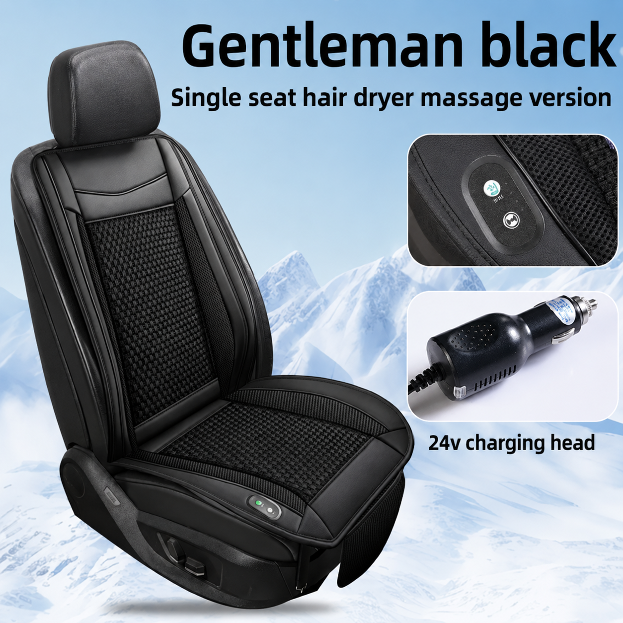 Sevaros DriveCool™ Car Seat Cooling Cushion – Ventilated Seat Pad with Cooling Fan for Cars, Trucks & Long Drives