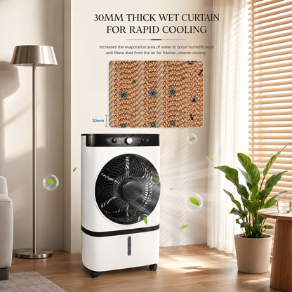 Sevaros AirDome™ Portable Air Cooling Fan USB Rechargeable — Silent Desk Fan Personal Cooler for Home Office Bedroom Travel Summer