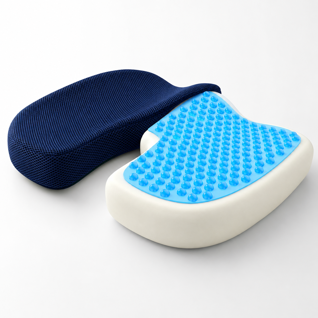 Sevaros ArcticComfort™ Cooling Gel Seat Cushion – Ergonomic Memory Foam Cushion with Cooling Gel for Office, Car & Home