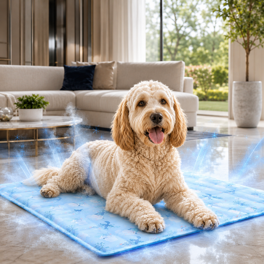 Sevaros ChillPaws Gel Pro™ Pet Cooling Mat Gel Infused — Self Cooling Pad for Dogs Cats No Electricity Indoor Outdoor Summer Heat Relief