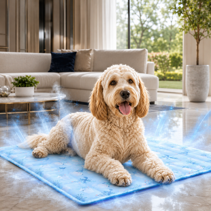 Sevaros ChillPaws Gel Pro™ Pet Cooling Mat Gel Infused — Self Cooling Pad for Dogs Cats No Electricity Indoor Outdoor Summer Heat Relief