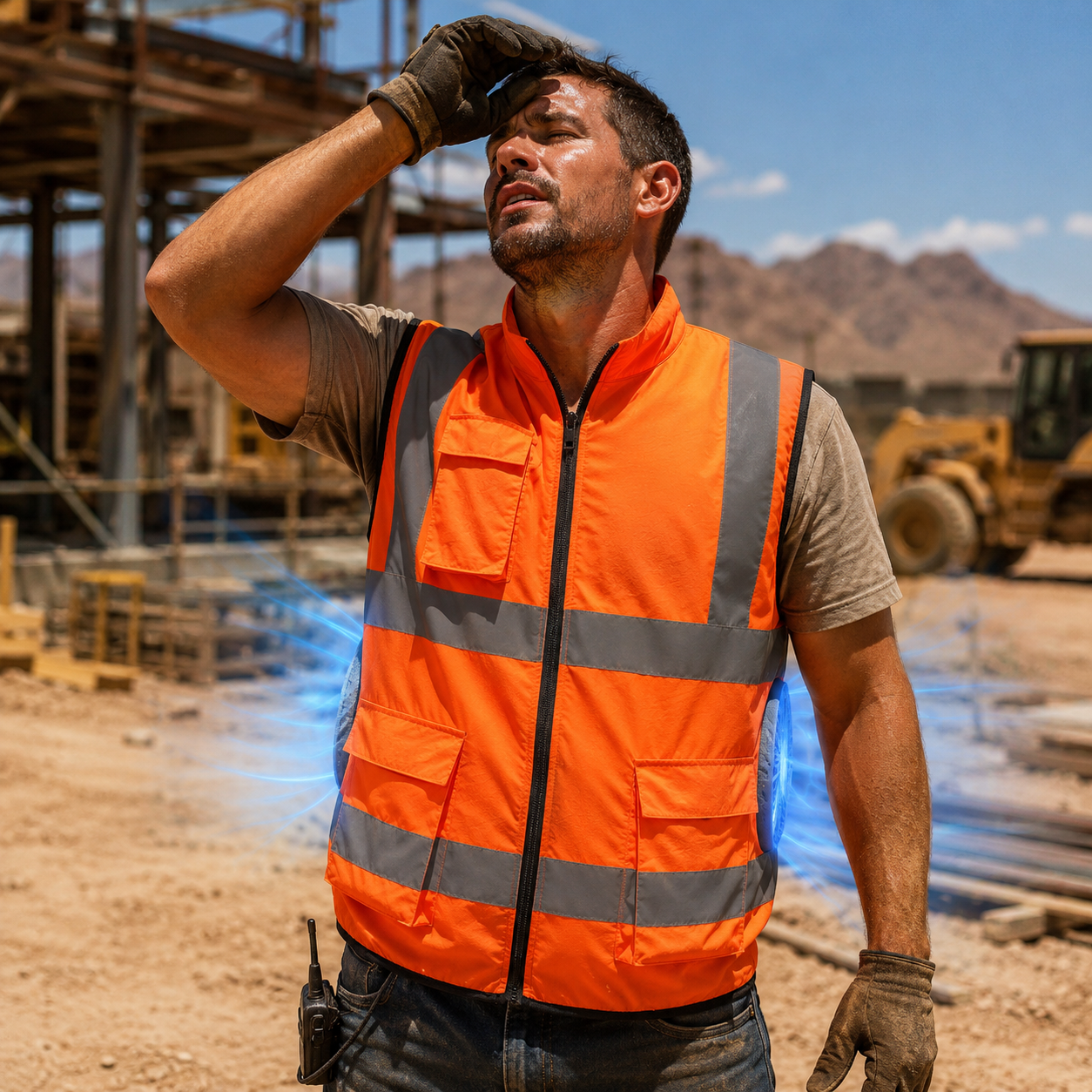 Sevaros AirFlow Vest™ Cooling Vest – Rechargeable Fan Powered Cooling Vest for Outdoor Work, Construction, Travel & Summer Heat