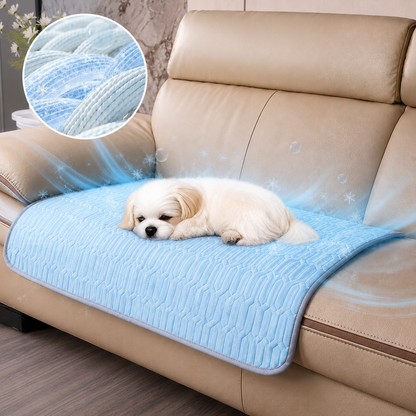 Sevaros Ice Silk Cooling Mat Pet  – Ice Silk Self Cooling Dog & Cat Mat for Summer Heat Relief Indoor & Outdoor