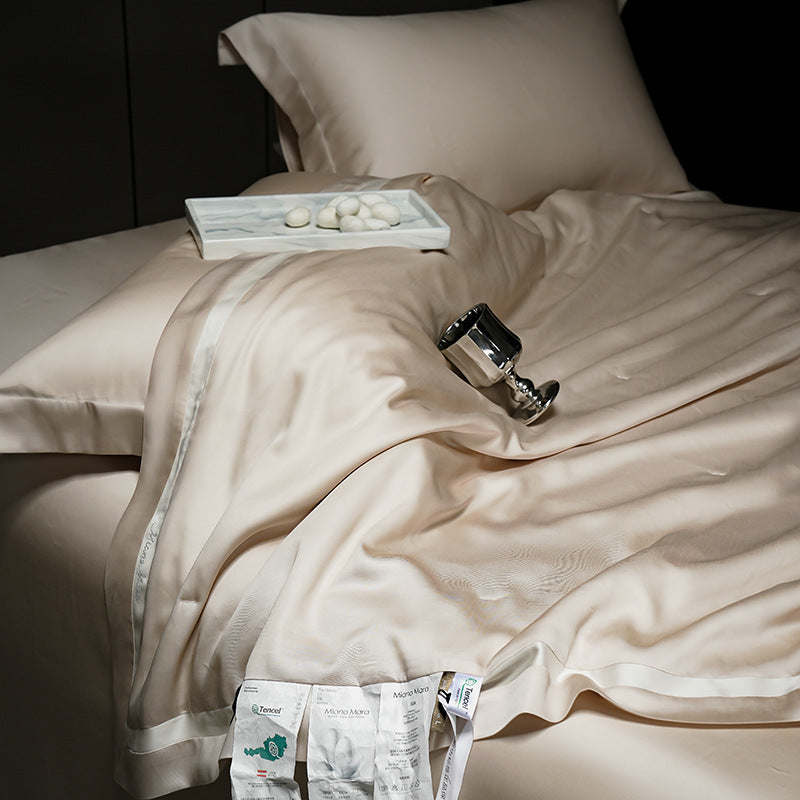 Sevaros SilkCool™ Cooling Bedding Set – Lyocell Tencel Summer Cooling Quilt & Luxury Breathable Bed Sheet Set for Hot Sleepers