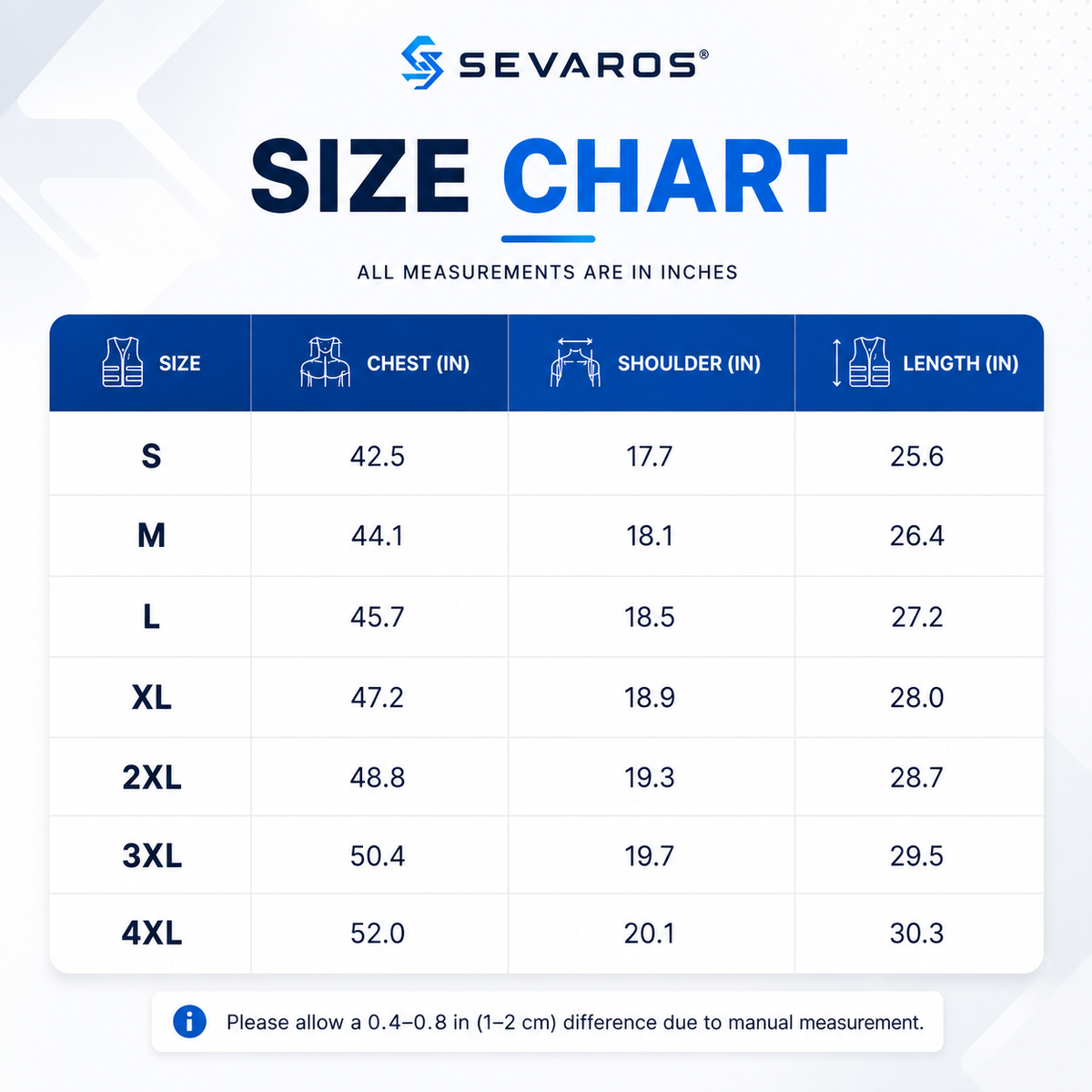 Sevaros AirFlow Vest™ Cooling Vest – Rechargeable Fan Powered Cooling Vest for Outdoor Work, Construction, Travel & Summer Heat