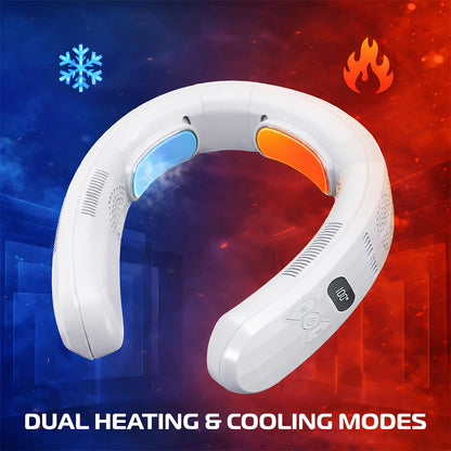 Neck Fan Rechargeable Cooler Heater 3-Zone Wearable — Sevaros ThermoFlow™ Portable Hot Cold Weather Relief Men Women Year Round
