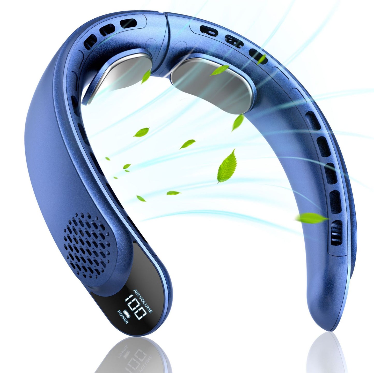 Sevaros WorkCool™ Heavy-Duty Neck Fan – Rechargeable Wearable Cooling Fan with Digital Display