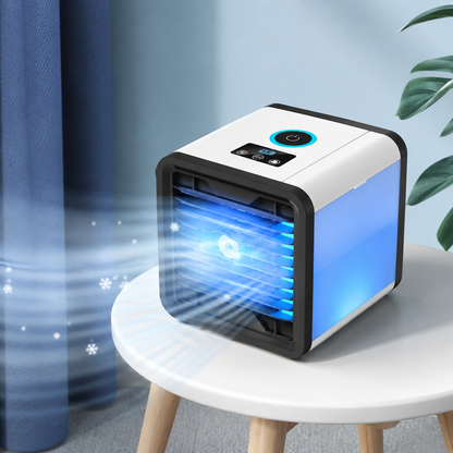 Sevaros MistHome™ Mini Air Conditioner Humidifier Portable USB — Personal Desktop Air Cooler Moisture Cooling Fan for Home Office Bedroom