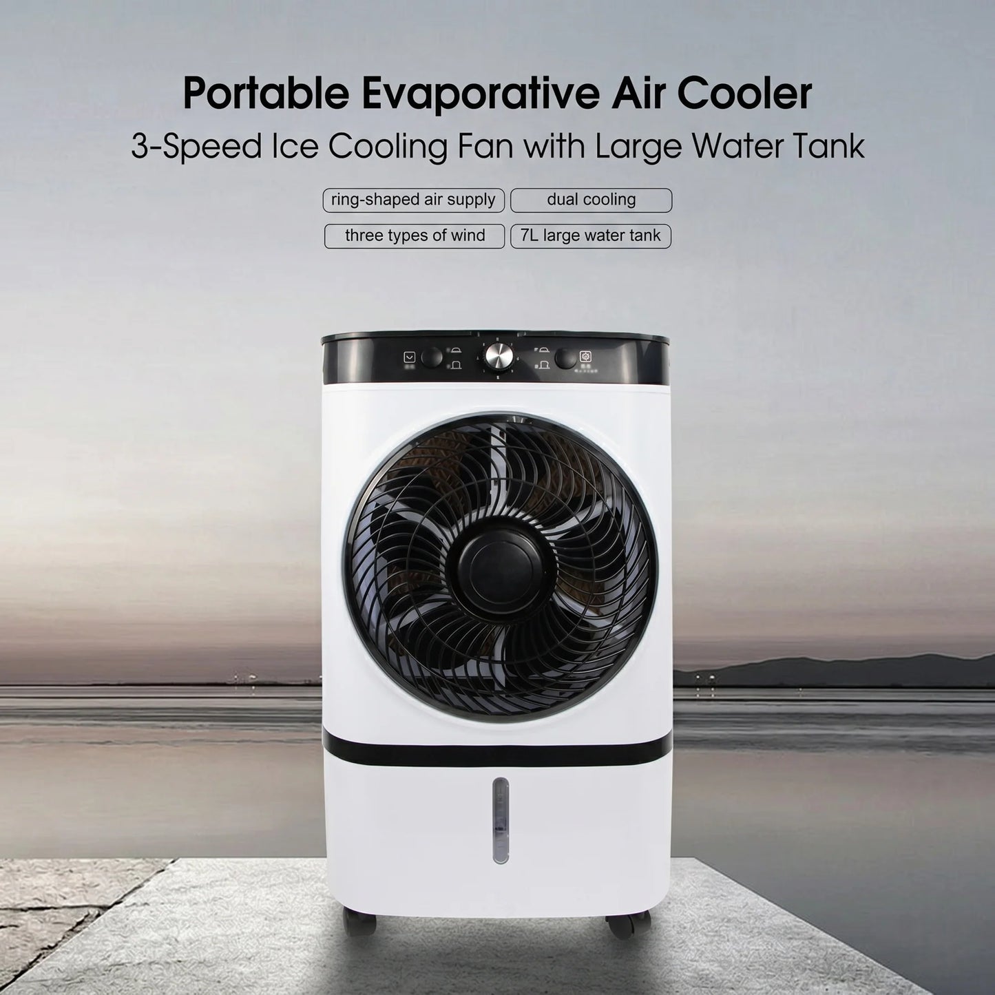 Sevaros AirDome™ Portable Air Cooling Fan USB Rechargeable — Silent Desk Fan Personal Cooler for Home Office Bedroom Travel Summer