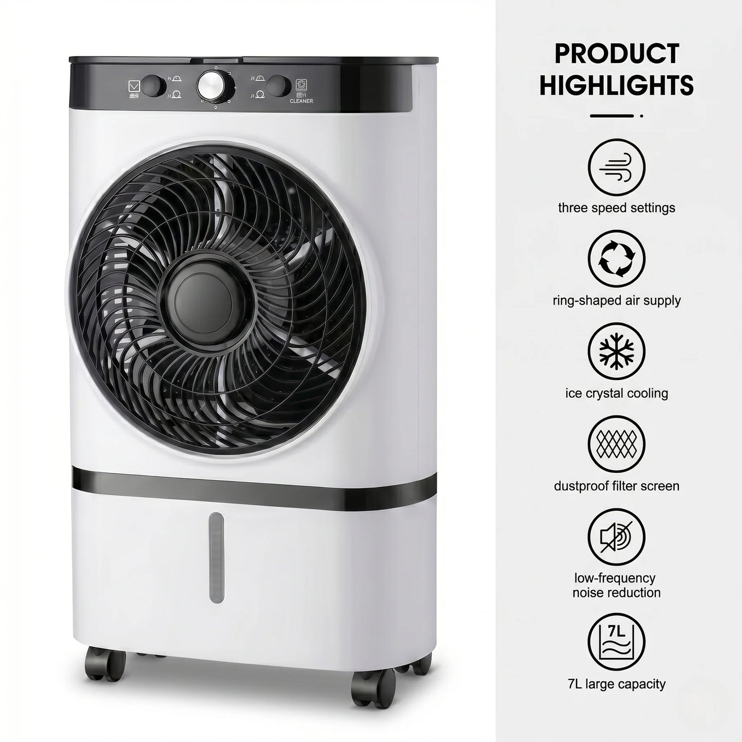 Sevaros AirDome™ Portable Air Cooling Fan USB Rechargeable — Silent Desk Fan Personal Cooler for Home Office Bedroom Travel Summer