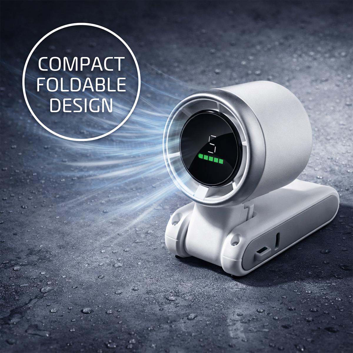 Sevaros AirMini™ Handheld Fan Rechargeable USB Compact — Small Portable Personal Cooling Fan for Travel Outdoor Office Gym Summer