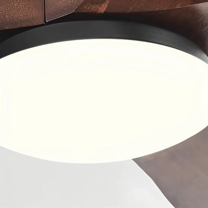 Modern Ceiling Fan with Light, Contemporary Nordic Solid Wood Ceiling Fan, Reversible Motor Bedroom & Living Room Fan Light | Sevaros NordWood