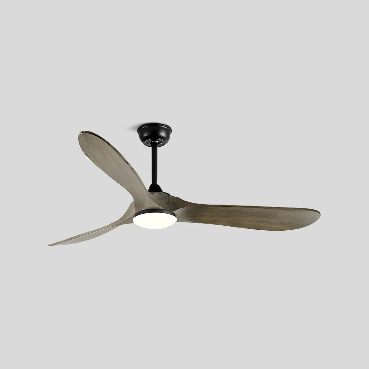 Modern Ceiling Fan with Light, Contemporary Nordic Solid Wood Ceiling Fan, Reversible Motor Bedroom & Living Room Fan Light | Sevaros NordWood