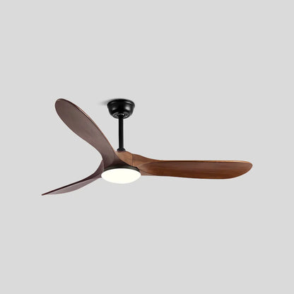 Modern Ceiling Fan with Light, Contemporary Nordic Solid Wood Ceiling Fan, Reversible Motor Bedroom & Living Room Fan Light | Sevaros NordWood