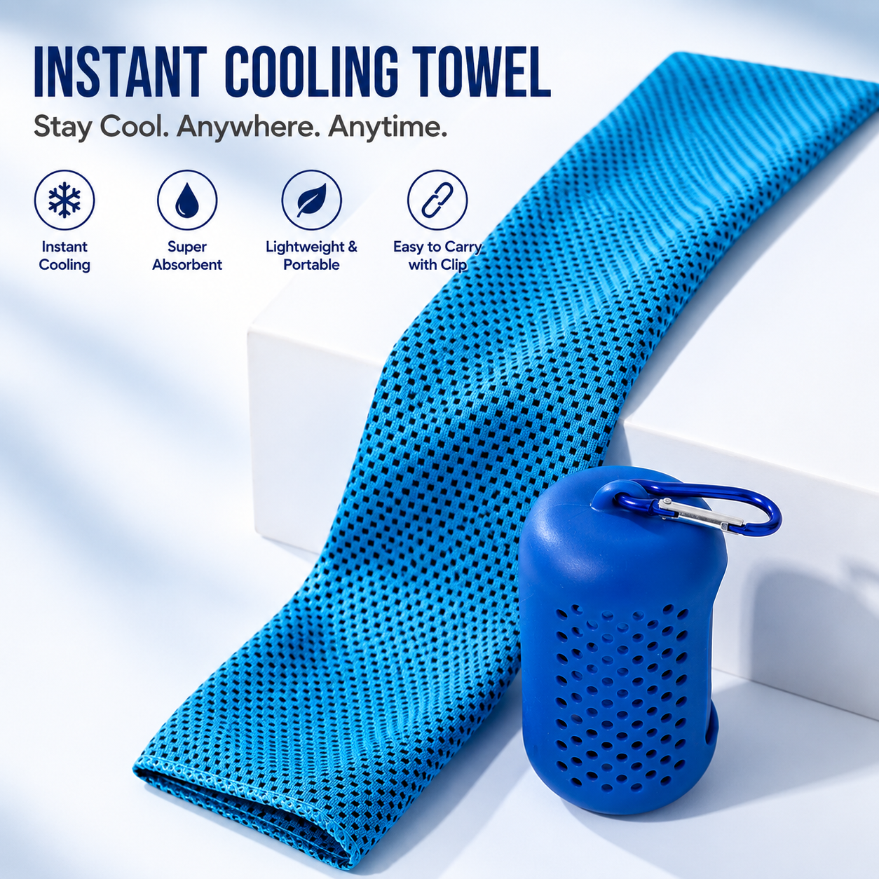 Sevaros ChillWrap™ Cooling Towel Neck Wrap — Instant Cool Towel for Sports Gym Workout Running Yoga Hiking Outdoor Summer Heat Relief