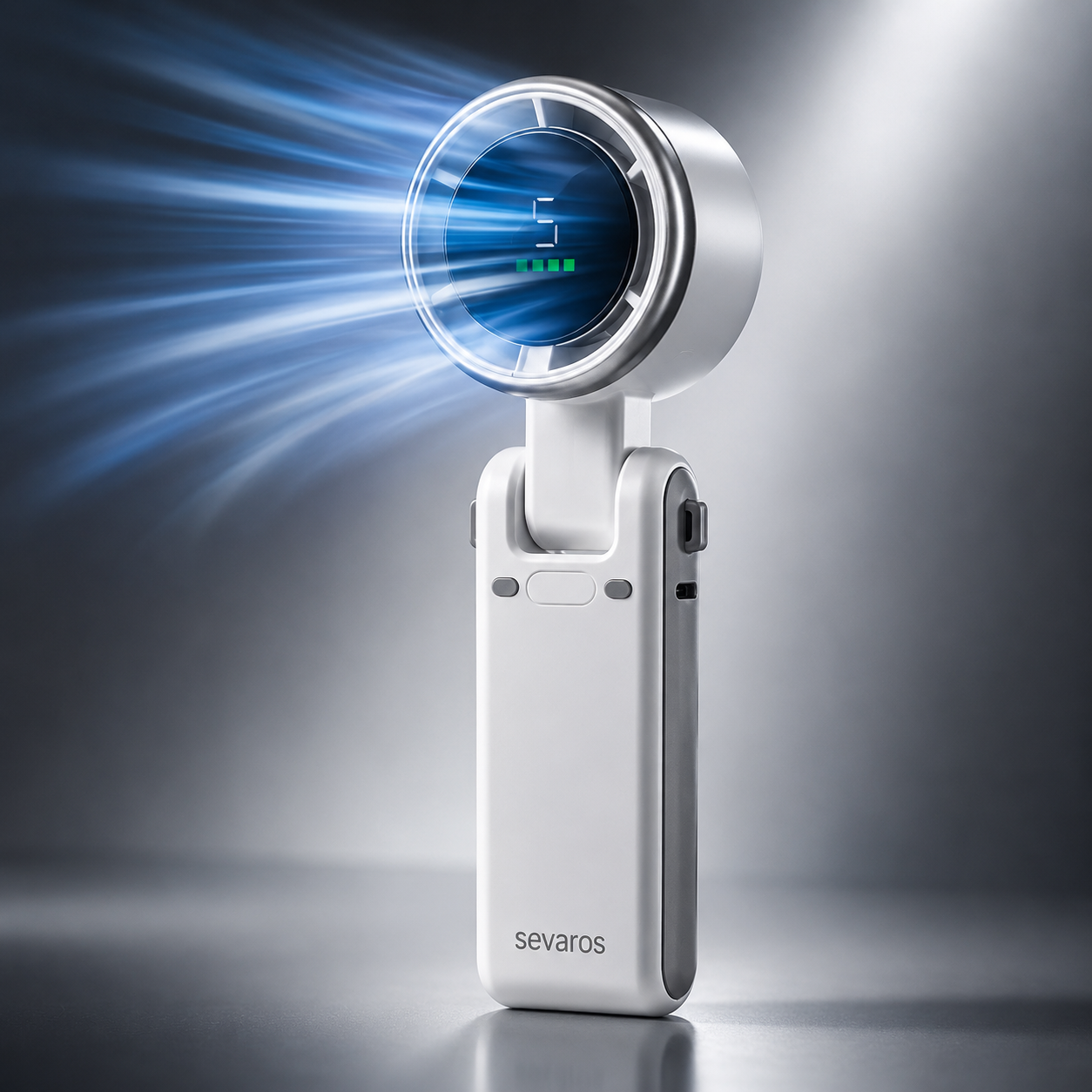 Sevaros AirMini™ Handheld Fan Rechargeable USB Compact — Small Portable Personal Cooling Fan for Travel Outdoor Office Gym Summer