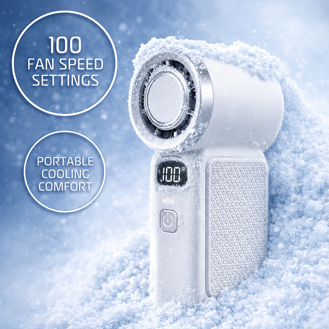 Sevaros PocketBreeze™ Mini Handheld Fan Rechargeable USB-C — Small Portable Personal Cooling Fan for Travel Outdoor pocket fan Summer