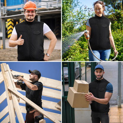 Sevaros AeroVest™ Cooling Vest with Fan Air Conditioned — Portable Fan Vest for Outdoor Work Construction Heat Relief Summer Men Women