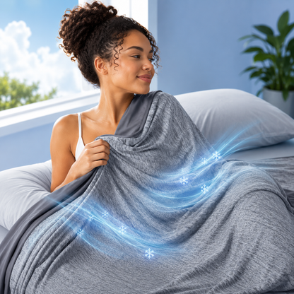 Sevaros ChillQuilt™ Cooling Blanket Lightweight Breathable — Summer Cooling Comforter Thin Quilt for Hot Sleepers Machine Washable Twin Queen King