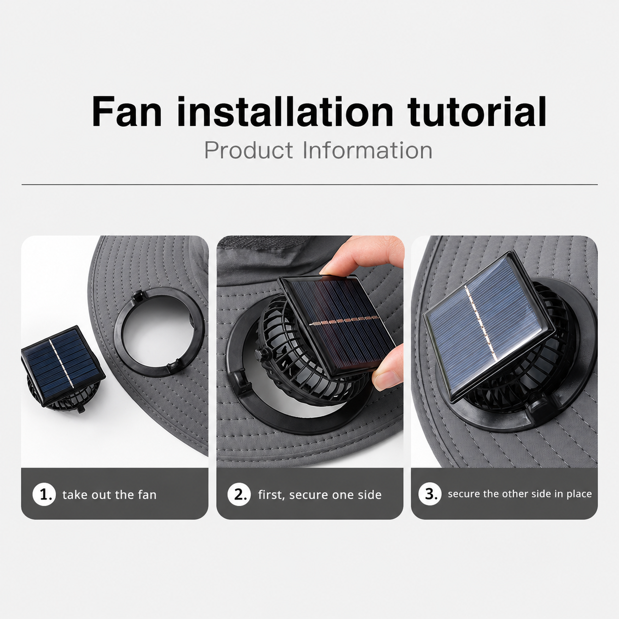 Sevaros SolarBreeze™ Solar Cooling Hat Dual Fan Rechargeable — Breathable Sun Hat with Fan for Outdoor Hiking Golf Camping Men Women