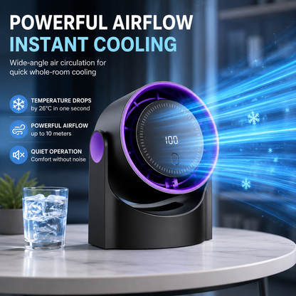 Sevaros AirCirculate™ Portable Air Circulator Fan Wireless USB — Silent Desktop Wall Fan for Home Office Bedroom Dorm Summer Cooling