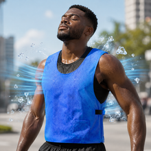 Sevaros ChillSkin™ Evaporative Cooling Vest Lightweight Waterproof — No Refrigeration Cold Vest for Sports Outdoor Work Safety Heat Relief Men Women