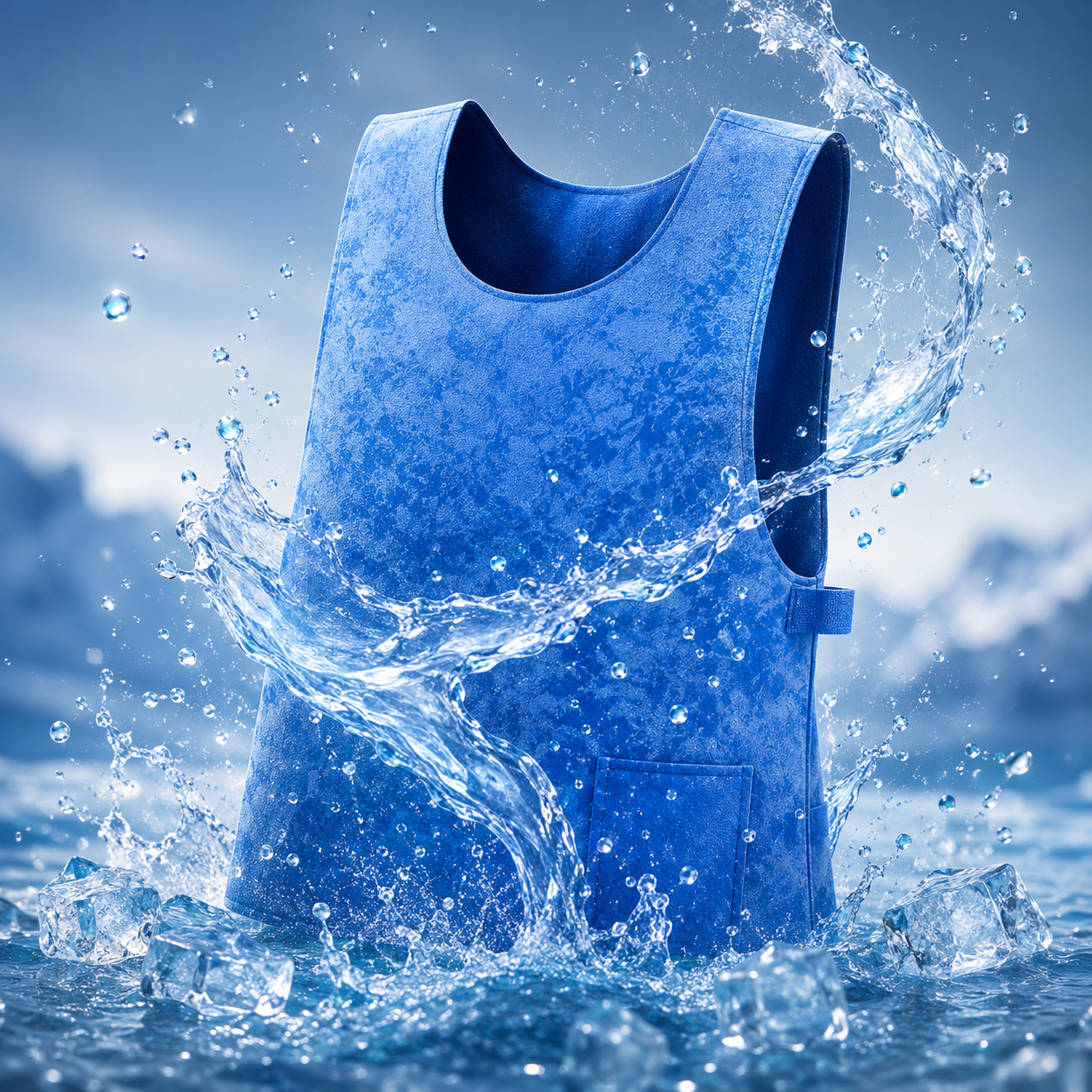 Sevaros ChillSkin™ Evaporative Cooling Vest Lightweight Waterproof — Cold Vest No Refrigeration for Sports Outdoor Work Safety Men Women