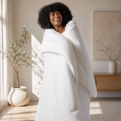 Sevaros CloudQuilt™ Cooling Summer Blanket Lightweight Breathable — Thin Cool Comforter for Hot Sleepers Machine Washable
