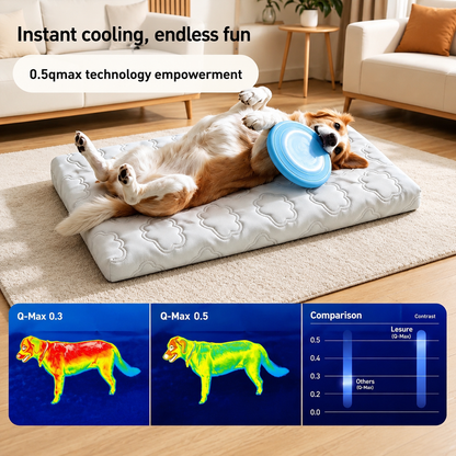 Sevaros ChillPaws™ Dog Cooling Gel Mat Pressure Activated — Self Cooling Pad for Dogs Cats No Electricity Summer Heat Relief