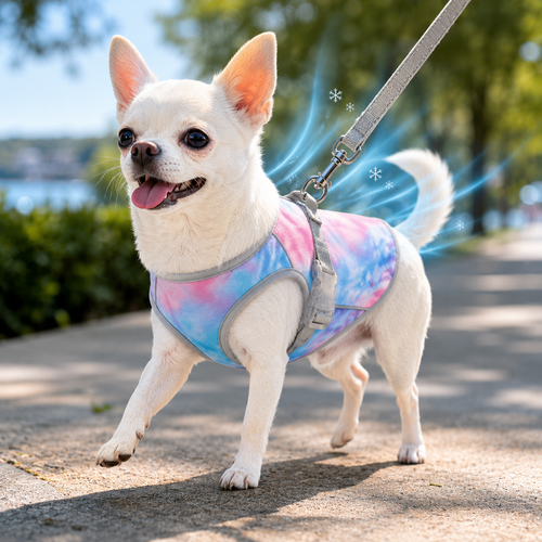 Sevaros DogGuard™ Dog Cooling Vest UV Protection Breathable Lightweight — Summer Heat Relief Harness Vest for Dogs S M L XL XXL