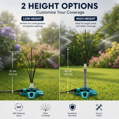 Sevaros MistZone™ Portable Outdoor Misting Cooling System — Patio Garden Backyard Atomization Spray Cooling Kit Summer Heat Relief