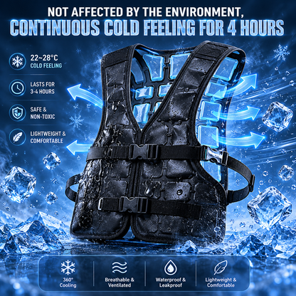 Sevaros PhaseCore Pro™ Phase Change Cooling Vest 4 Hour Temperature Regulation — Lightweight Portable Vest for Outdoor Work Sports Construction
