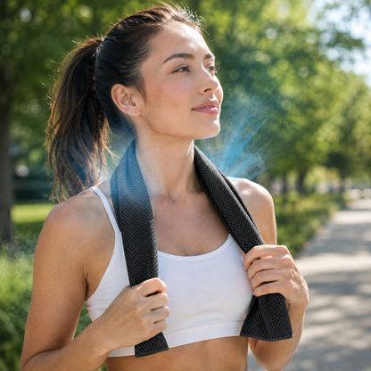 Sevaros ChillWrap™ Cooling Towel Neck Wrap — Instant Cool Towel for Sports Gym Workout Running Yoga Hiking Outdoor Summer Heat Relief