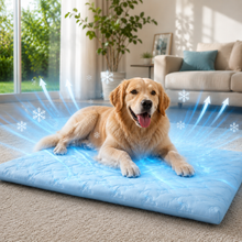 Sevaros ChillPaws™ Dog Cooling Mat Gel Pressure Activated — Self Cooling Pad for Dogs Cats No Electricity Summer Heat Relief Indoor Outdoor