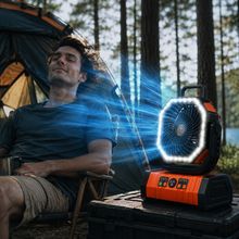 Sevaros CampBreeze™ Camping Fan Rechargeable LED Lantern Battery Powered — Portable Tent Fan with Light for Outdoor Camping RV Hiking Travel
