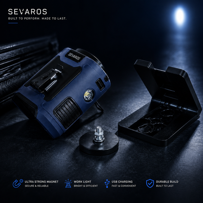 Sevaros TurboBelt™ Waist Clip Fan Rechargeable — Portable Hands Free Wearable Waist Fan Personal Cooling Fan for Outdoor Work Travel Camping Summer