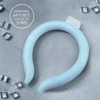Sevaros FrostLoop™ Neck Fan Phase Change Reusable Ice Wrap No Battery Wearable Cooling Band Outdoor Work Sports Heat Relief Summer
