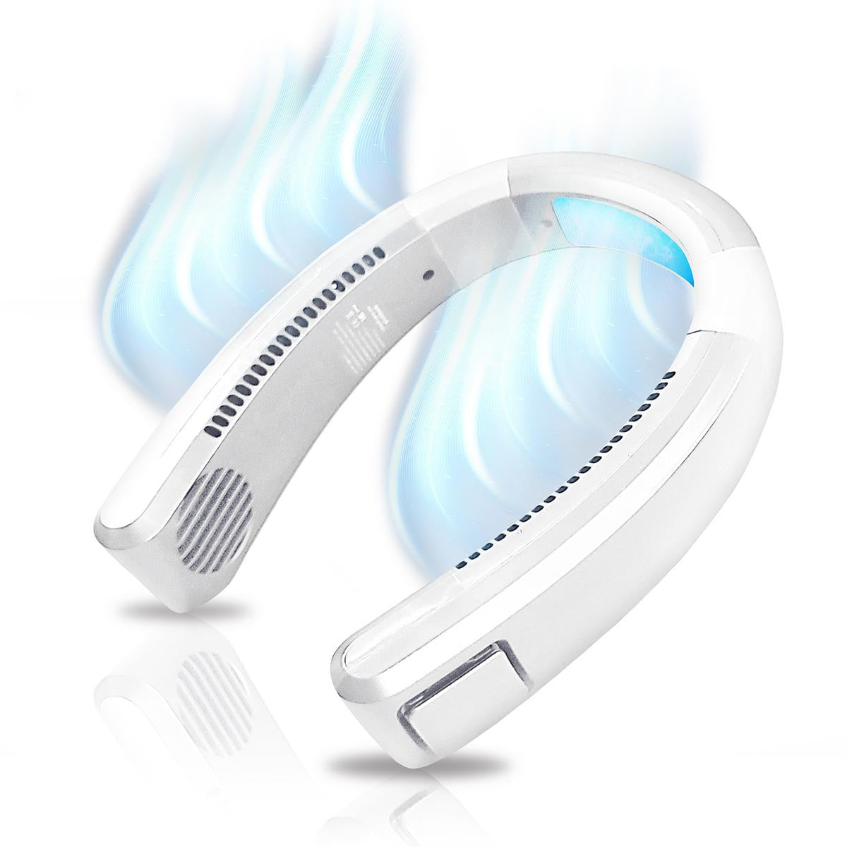 Sevaros AeroChill Neck Fan Rechargeable Wearable Air Conditioner Bladeless Portable Personal Cooling Fan Outdoor Travel Office Summer