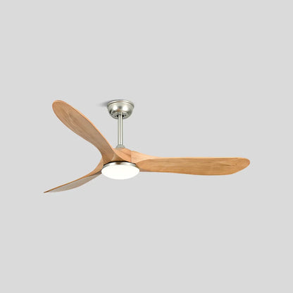Modern Ceiling Fan with Light, Contemporary Nordic Solid Wood Ceiling Fan, Reversible Motor Bedroom & Living Room Fan Light | Sevaros NordWood