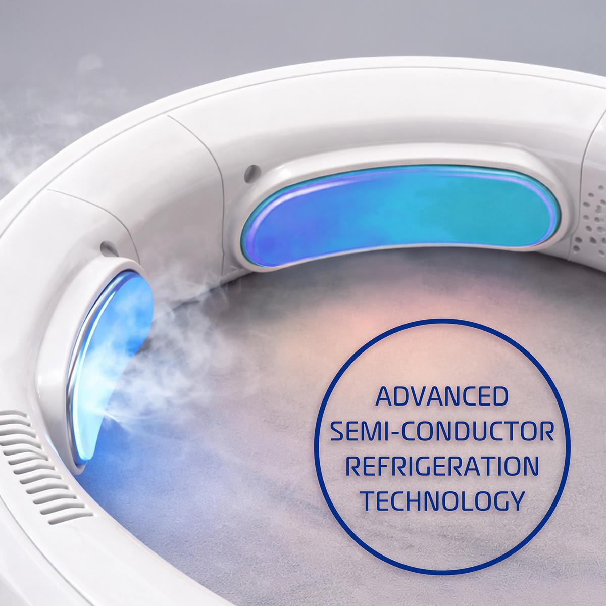 Neck Fan Rechargeable Cooler Heater 3-Zone Wearable — Sevaros ThermoFlow™ Portable Hot Cold Weather Relief Men Women Year Round