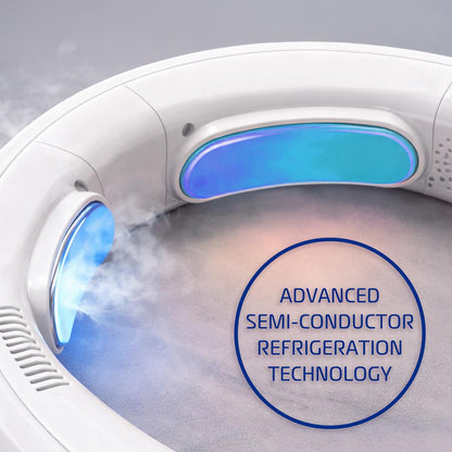 Neck Fan Rechargeable Cooler Heater 3-Zone Wearable — Sevaros ThermoFlow™ Portable Hot Cold Weather Relief Men Women Year Round