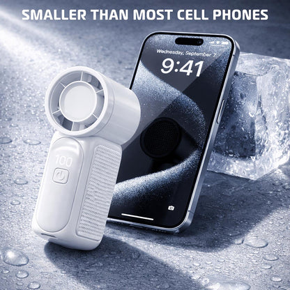 Sevaros PocketBreeze™ Mini Handheld Fan Rechargeable USB-C — Small Portable Personal Cooling Fan for Travel Outdoor pocket fan Summer