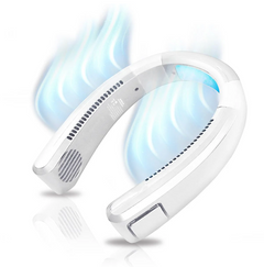 Sevaros AeroChill Neck Fan Rechargeable Wearable Air Conditioner Bladeless Portable Personal Cooling Fan Outdoor Travel Office Summer