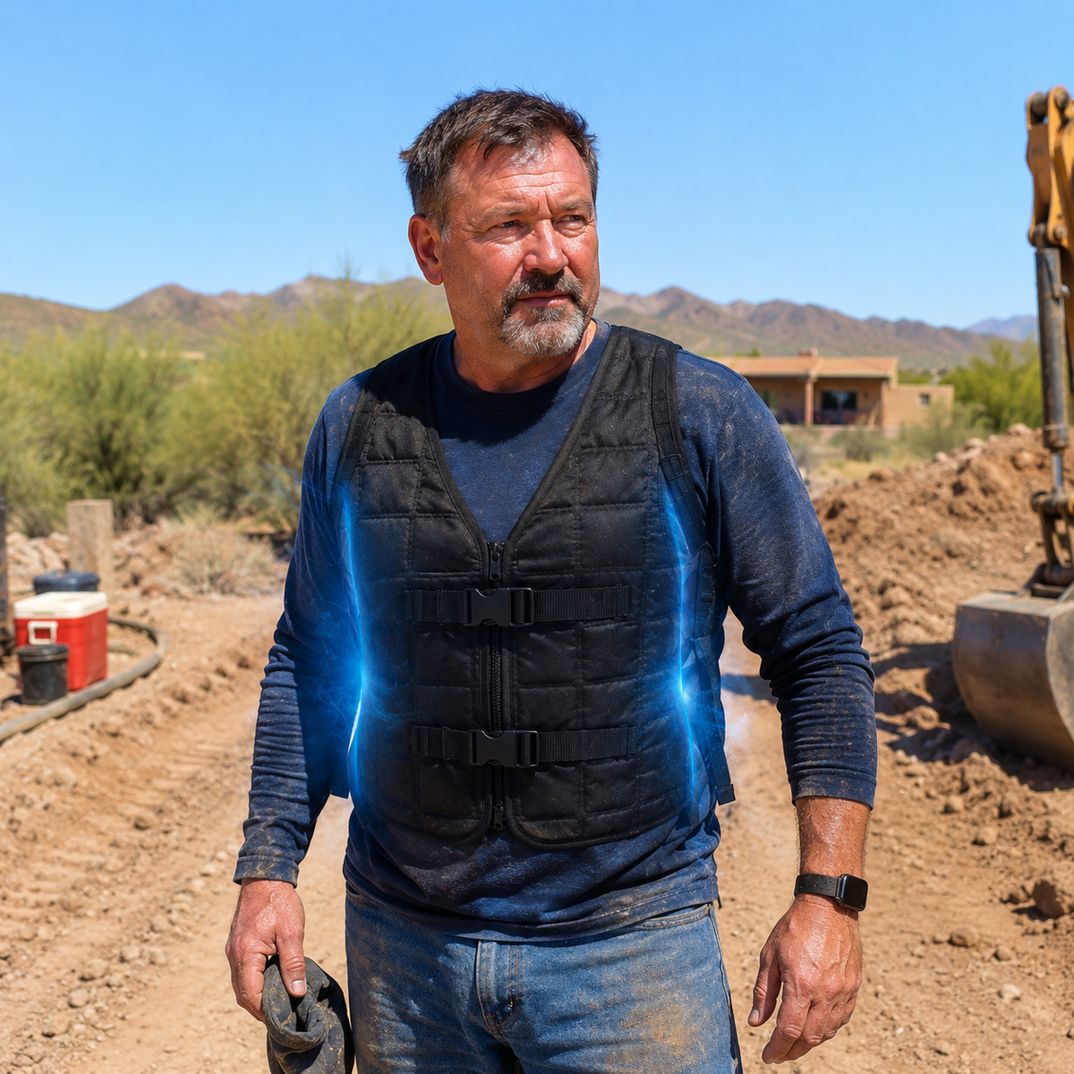 Sevaros PhaseCore Pro™ Phase Change Cooling Vest 4 Hour Lightweight — Portable Cooling Vest No Power for Outdoor Work Sports Construction Heat Relief