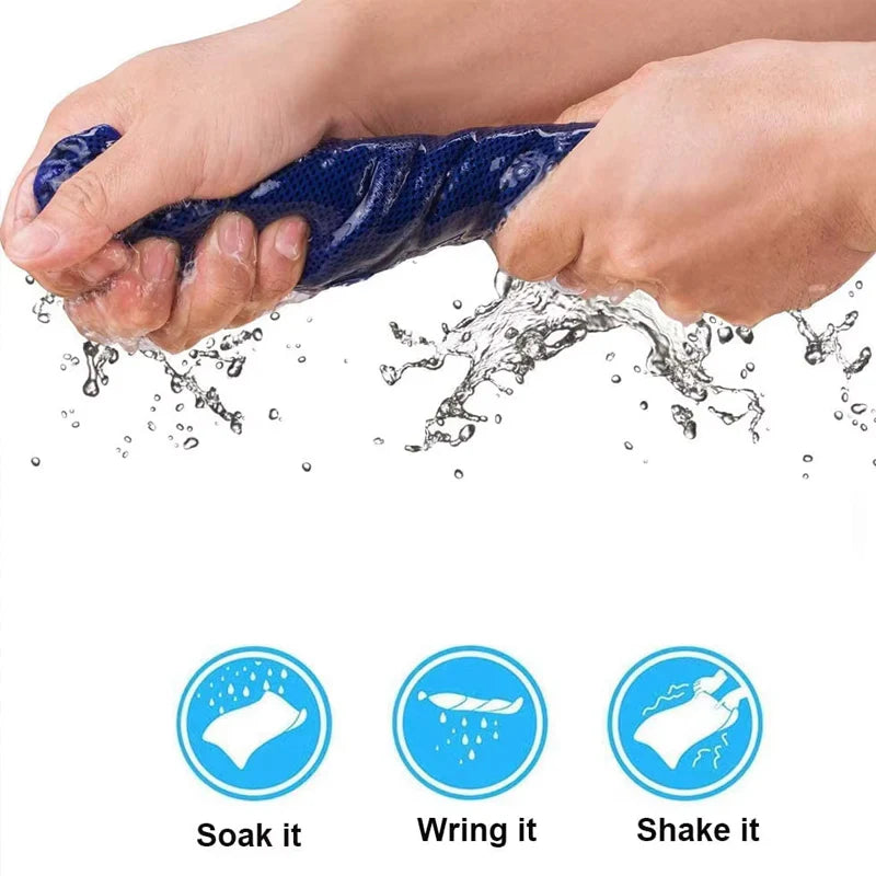 Sevaros ChillWrap™ Cooling Towel Neck Wrap — Instant Cool Towel for Sports Gym Workout Running Yoga Hiking Outdoor Summer Heat Relief
