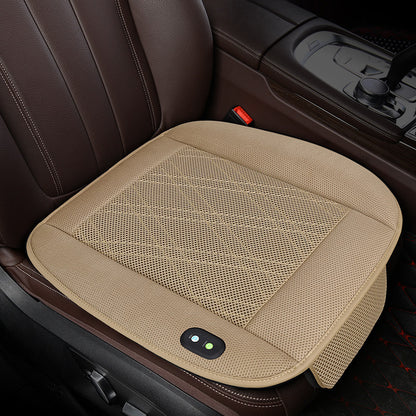 Sevaros VentSeat™ Car Seat Cooling Cushion with USB Fans — Ventilated Breathable Seat Pad for Car Truck Summer Driving Heat Relief