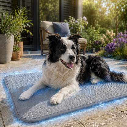 Sevaros Ice Silk Cooling Mat Pet  – Ice Silk Self Cooling Dog & Cat Mat for Summer Heat Relief Indoor & Outdoor