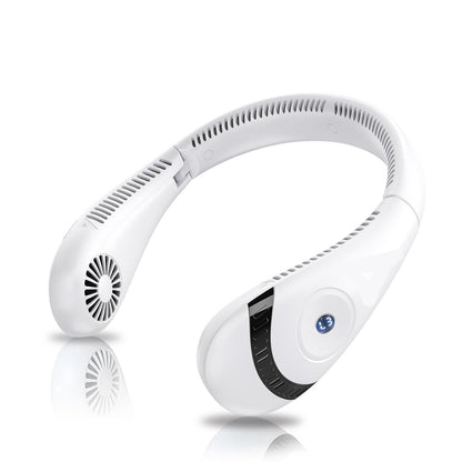Neck Fan Rechargeable Bladeless 5000mAh USB Hands Free — Sevaros FlexFlow™ Portable Personal Cooling Fan Travel Outdoor Sports Summer