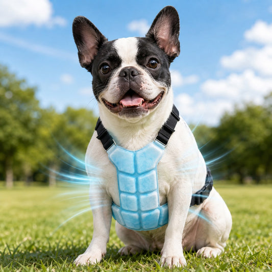 Sevaros FrostPaws Pet Cooling Vest Phase Change No Electricity – Reusable PCM Cooling Harness for Dogs Cats Summer Walks Outdoor | Sevaros FrostPaws